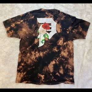 Primitive Bleach Dyed Shirt Floral